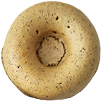 アールグレイの茶葉が練り込まれたベージュ色のドーナツ